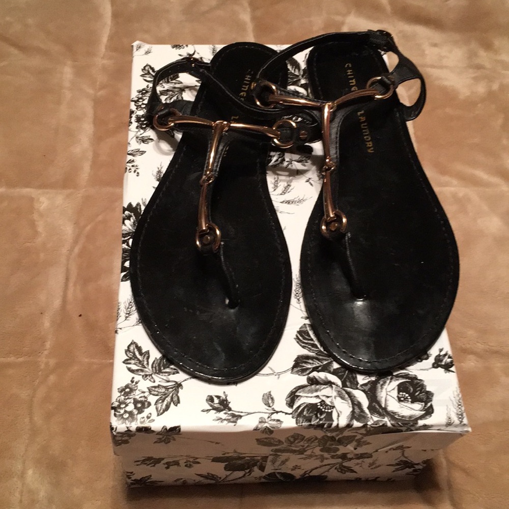 Chinese Laundry Sandals Black - Picture 1 of 3